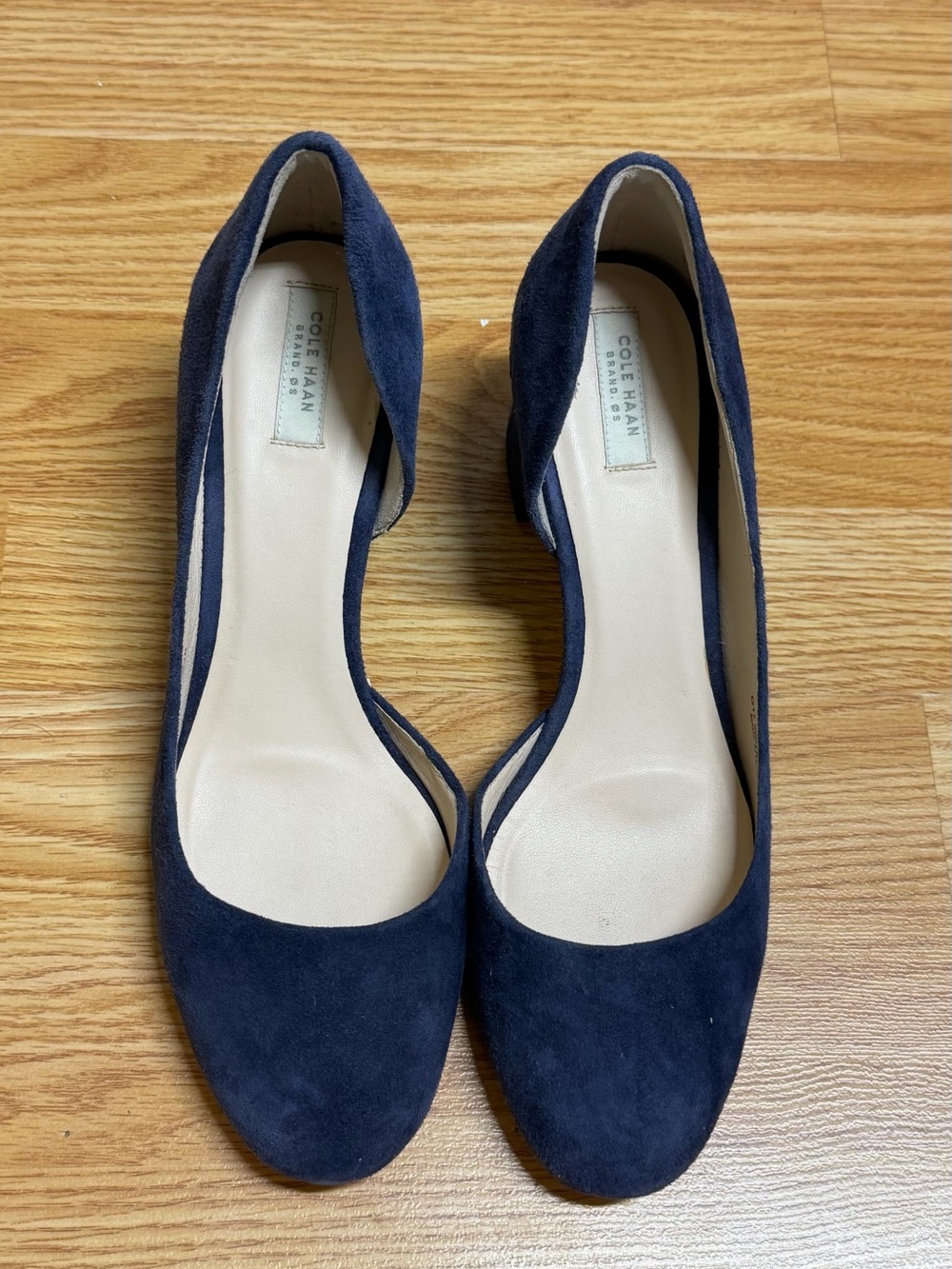 Cole Haan Laree Grand 55mm Suede Pumps Marine Blue Women’s 7.5 B W07875